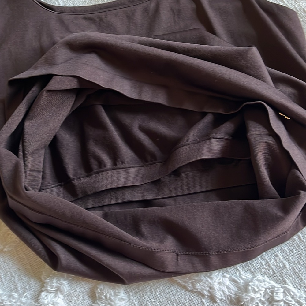 Kathy Ireland Brown Tank Top With Built In Shelf Bra Sz XS/S - Picture 8 of 8